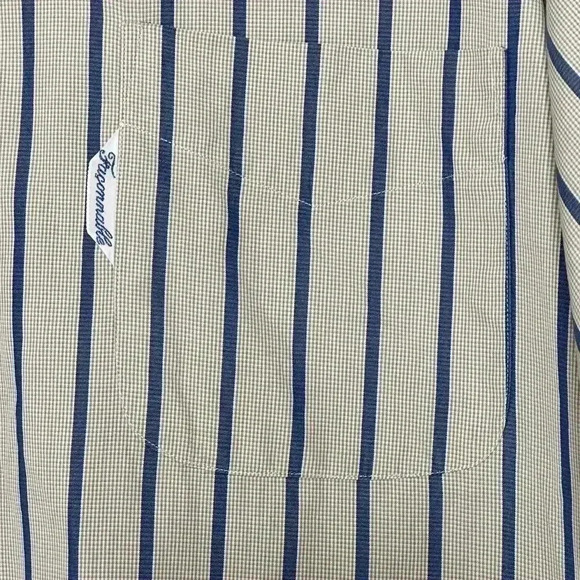 Faconnable Men’s Classic Club Fit Striped Shirt Size Large - Picture 3 of 6